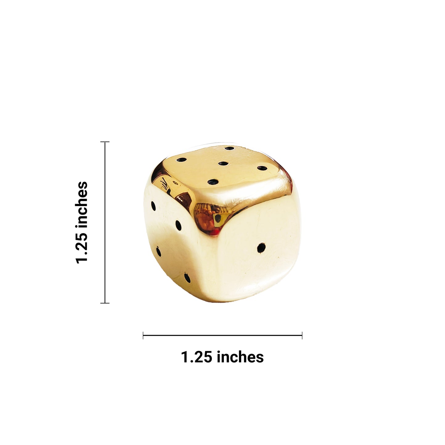 Agarbatti Stand, Incense Stick Holder, Dice-Shape, Brass, Golden Shine
