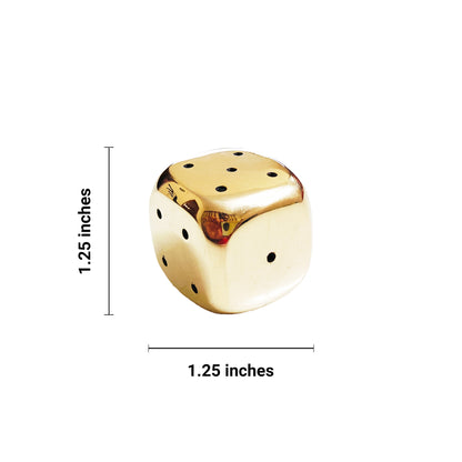Agarbatti Stand, Incense Stick Holder, Dice-Shape, Brass, Golden Shine