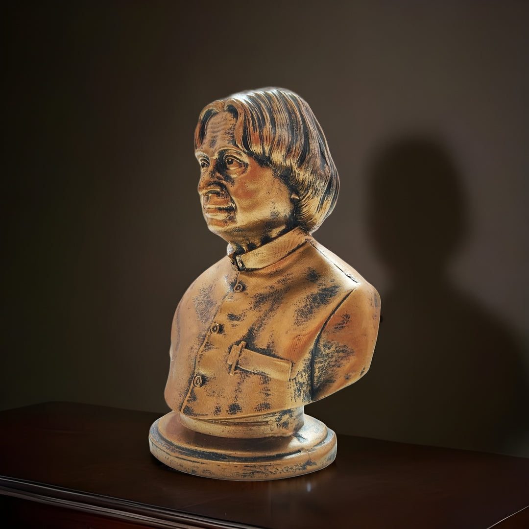 Dr. APJ Abdul Kalam Statue, Antique Bronze Colour Finish, 5 Inches, Resin