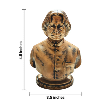Dr. APJ Abdul Kalam Statue, Antique Bronze Colour Finish, 5 Inches, Resin